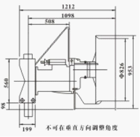 QJB型新萄京3522娱乐手机版的安装尺寸图